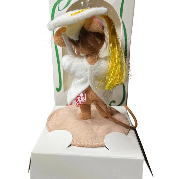 Annalee 3" GRADUATE Mouse With White Gown Vintage 1997 Doll In Box Home Decor - Picture 5 of 10